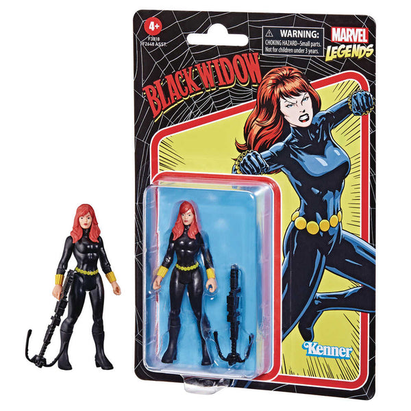 Marvel Retro Legends 3-3/4in Black Widow Action Figure