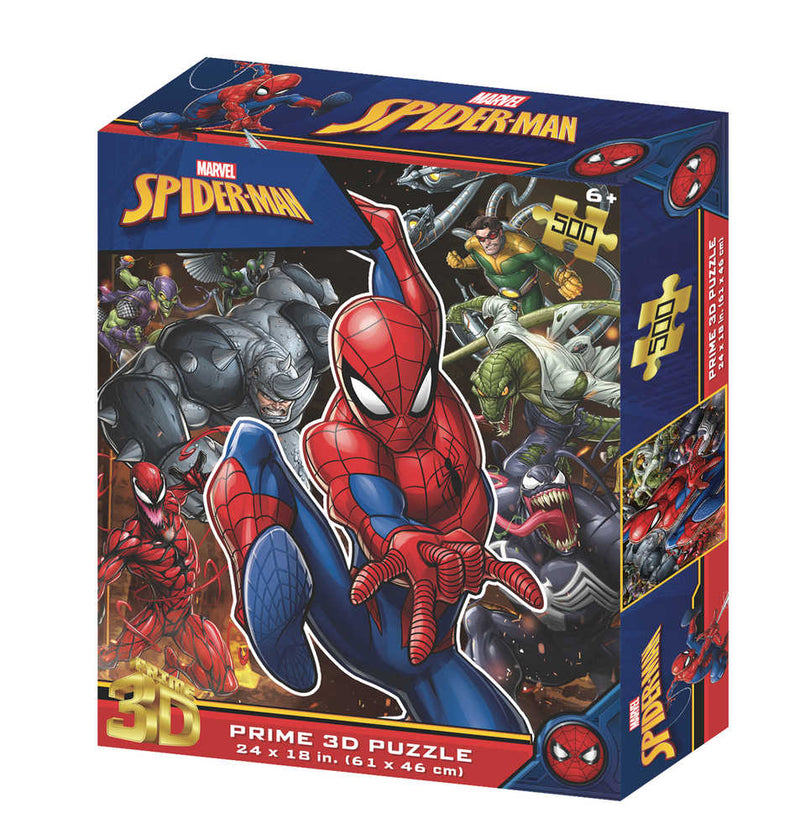 Marvel Spider-Man 500pc 3D Jigsaw Puzzle Villains