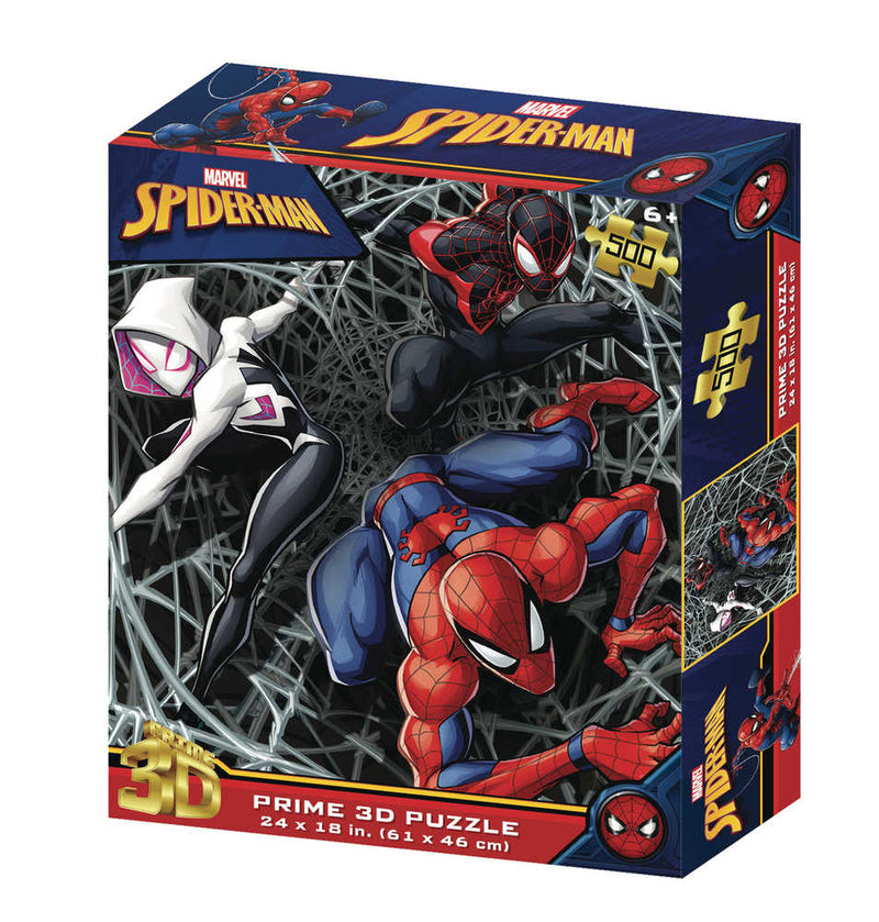 Marvel Spider-Man 500pc 3D Jigsaw Puzzle Miles & Spider-Gwen