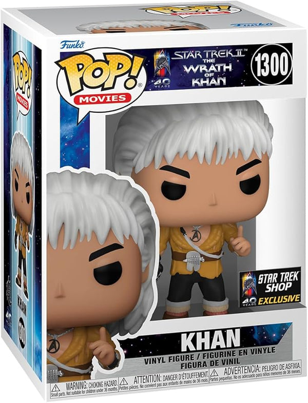 Funko Pop! Star Trek II: The Wrath of Khan 40th Anniversary Khan Star Trek Shop Exclusive #1300