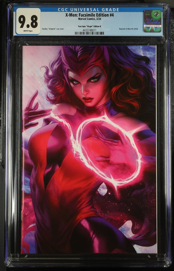 X-Men #4 Facsimile Edition - Fan Expo "Virgin" Edition B Graded 9.8