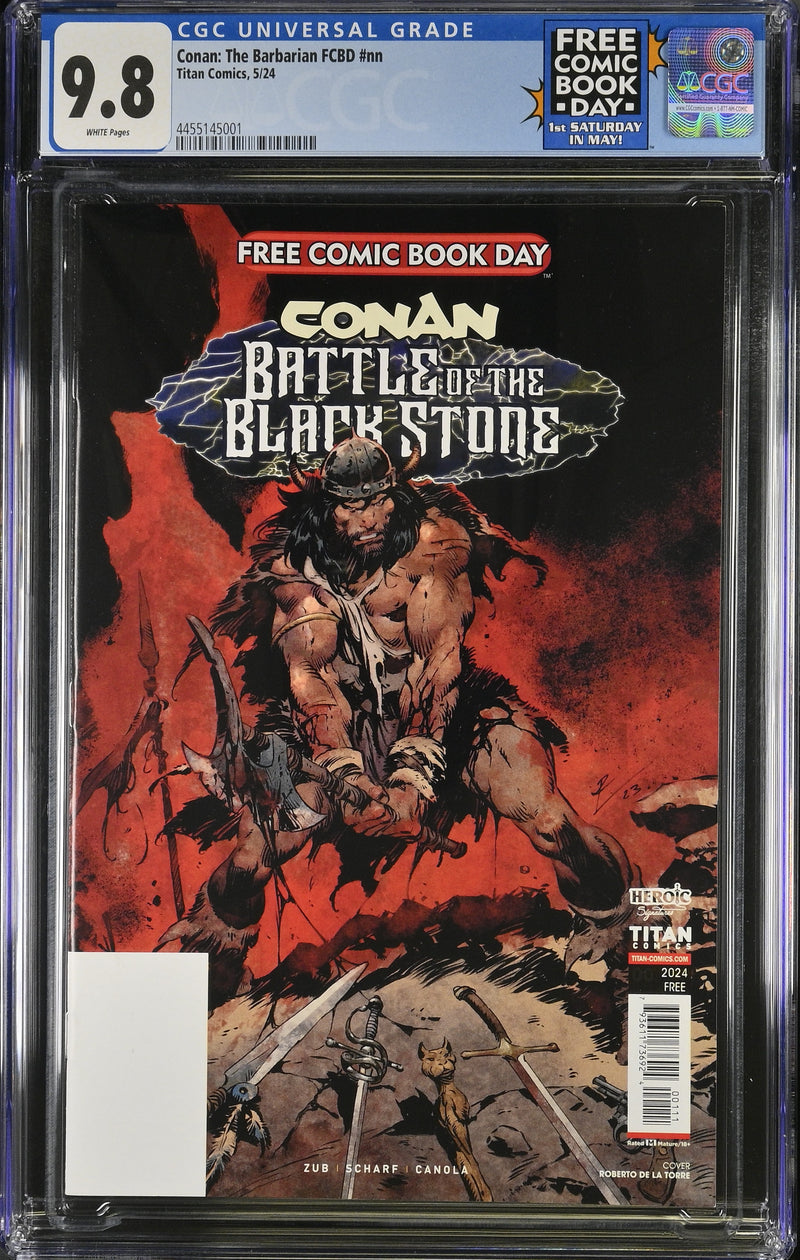 Conan: The Barbarian FCBD 2024 CGC Graded 9.8