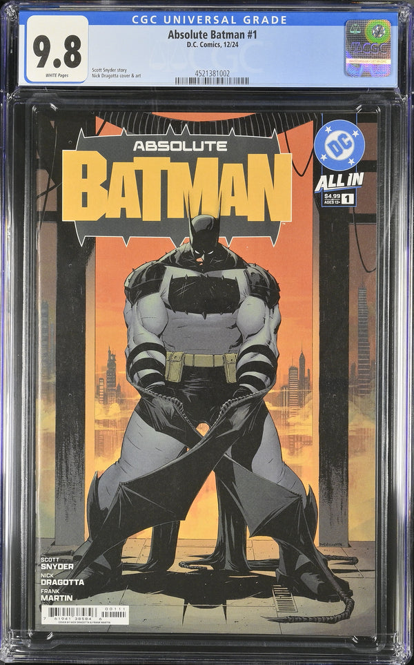 Absolute Batman #1 Cover A - CGC 9.8