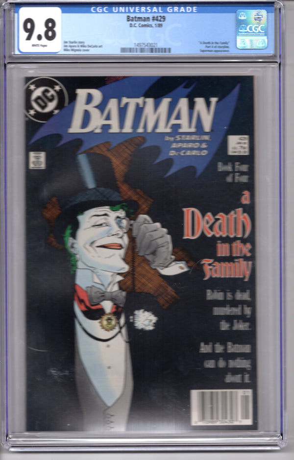 Batman #429 - CGC 9.8 Newstand